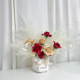 Winter Soap Flowers Centerpiece