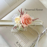 Custom Corsage OR Boutonnière - Preserved or Soap Flower