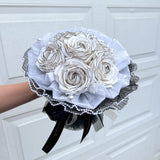 Pearl Ruffle Wrap Luxe Collection Soap Bouquet