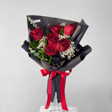 Romantic 6 Fresh Roses Bouquet