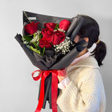 Romantic 6 Fresh Roses Bouquet