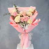 Romantic 12 Fresh Roses Bouquet