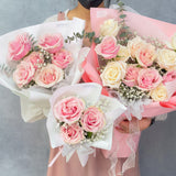 Romantic 6 Fresh Roses Bouquet