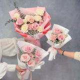 Romantic 6 Fresh Roses Bouquet